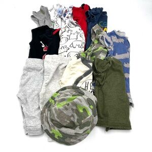 Baby Boy Bundle 16 Piece 3-6 Months Onesies, Pants, Shirts, Coveralls & …